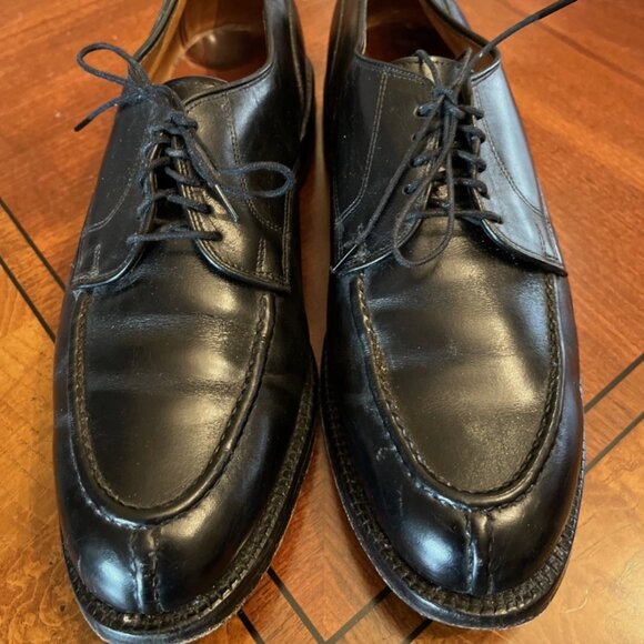 Allen Edmonds Bradley Black Leather Oxfords Split Toe Shoes Dress Mens 9.5 D